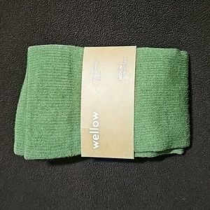 Wellow compression socks, size M, green w/gray toe and heel